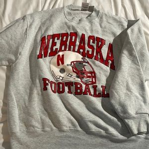 nebraska football crewneck